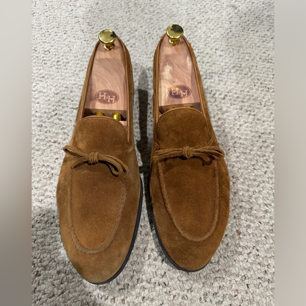Carmine Brown Suede Loafers